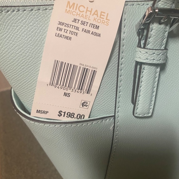MICHEAL KORS FAIR AQUA TOTE - Picture 5 of 6